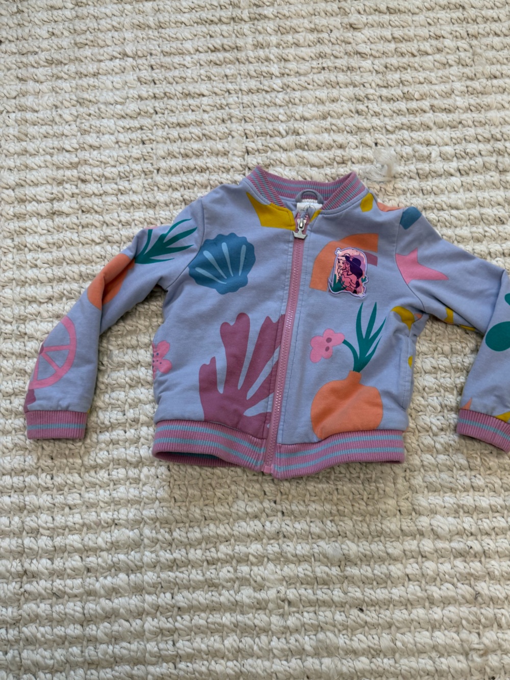 Kids' Disney Store Princess Pastel Patterned Jacket   - Lavender Girls 4